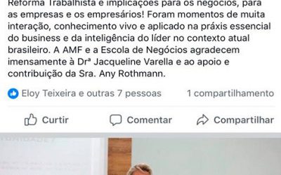 Palestra Sobre Reforma Trabalhista e Implicações Para os Negócios
