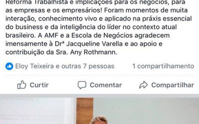 Palestra Sobre Reforma Trabalhista e Implicações Para os Negócios